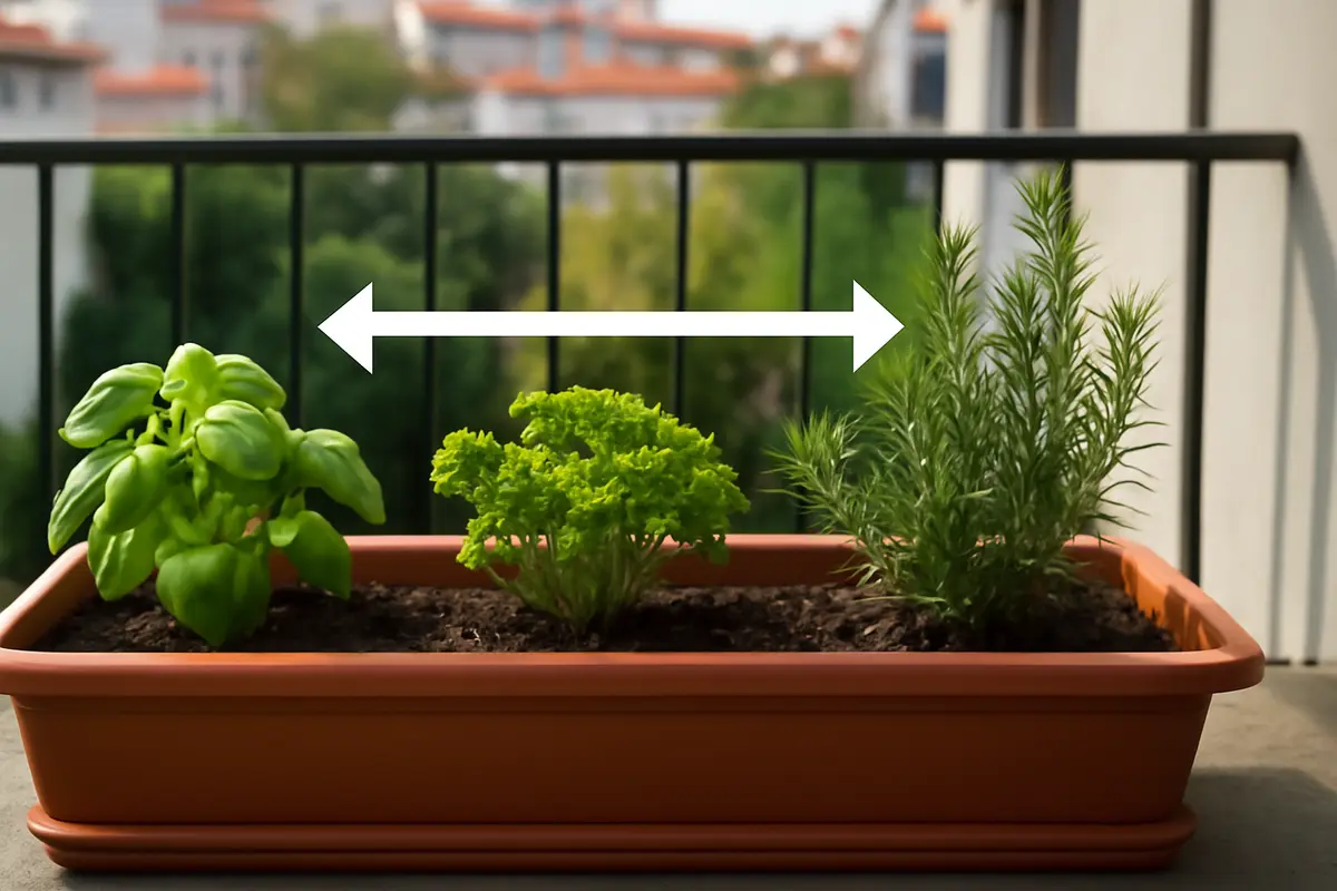 Qual è la distanza ideale per piantare aromatiche sul balcone? Eviti malattie e favorisci crescita rigogliosa