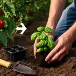 Piantare basilico vicino ai pomodori: il vantaggio nascosto che facilita la coltivazione