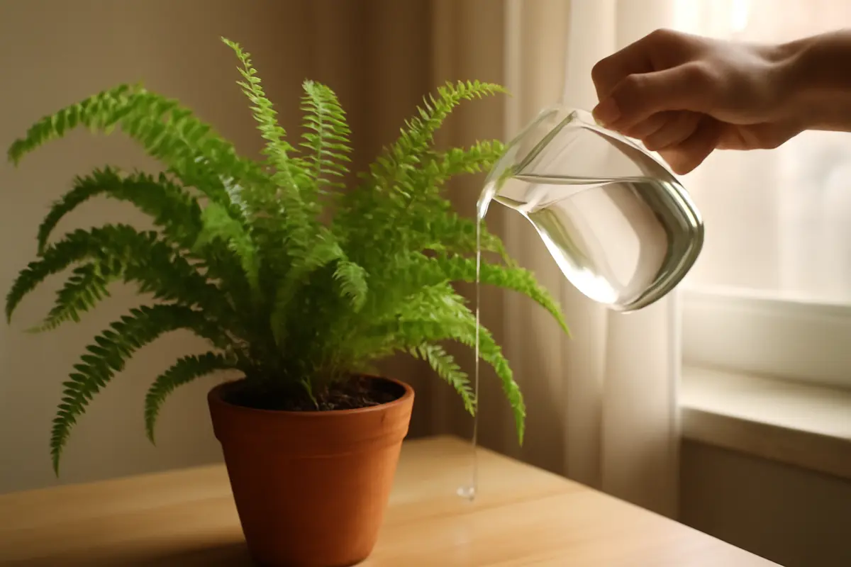 Felci d’appartamento e umidità: quanta acqua serve davvero per non farle seccare?