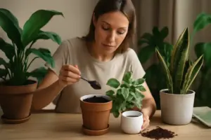 I benefici del caffè nei terricci: davvero potenzia la salute delle tue piante d’interno?