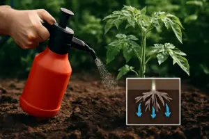 Quando utilizzare il concime liquido con pompa manuale? Assorbenza rapida e uniforme delle radici