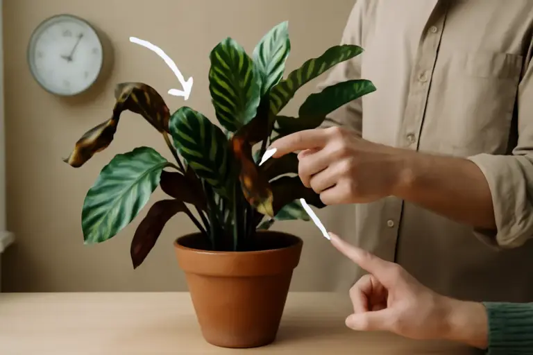 Calathea e foglie arricciate: segno di clima sbagliato? Come riportare la pianta al meglio