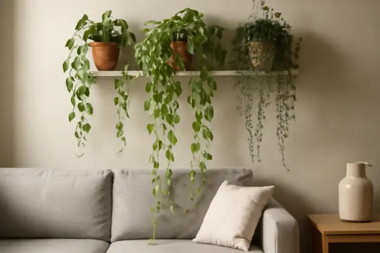 Decorare con piante pendenti: il segreto per un effetto cascata che non si sporca facilmente
