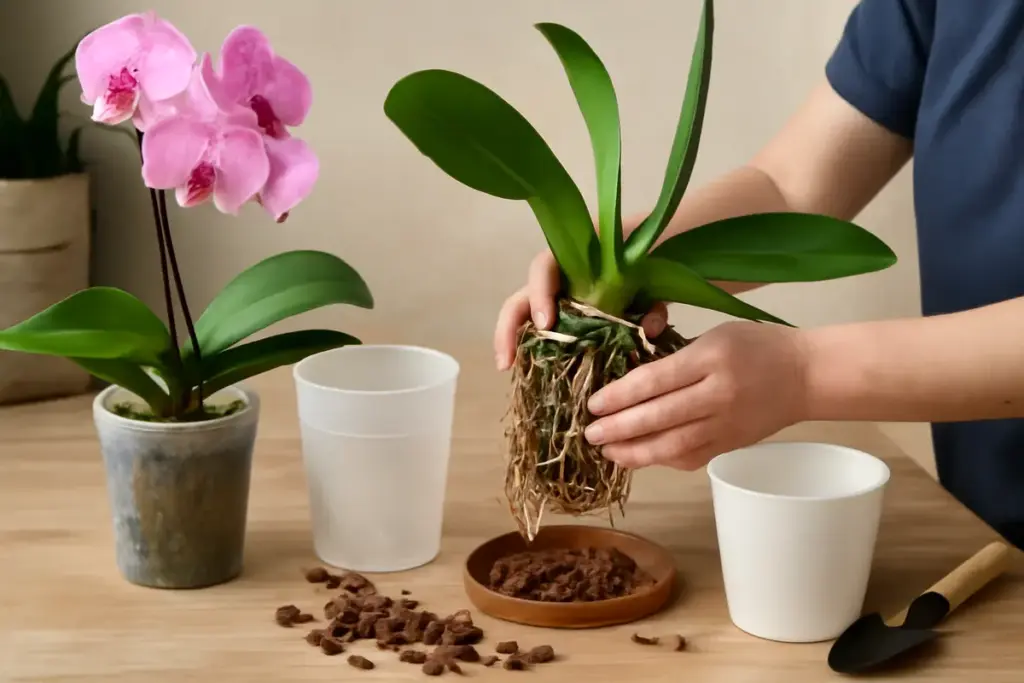 Rinvaso di orchidee Phalaenopsis: perché il tipo di substrato cambia tutto sulla fioritura