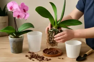 Rinvaso di orchidee Phalaenopsis: perché il tipo di substrato cambia tutto sulla fioritura