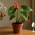 Anthurium e fiori che seccano: è colpa dell’acqua o della luce? Guida ai rimedi efficaci