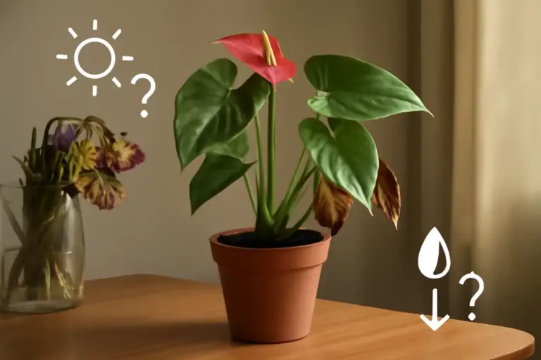 Anthurium e fiori che seccano: è colpa dell’acqua o della luce? Guida ai rimedi efficaci