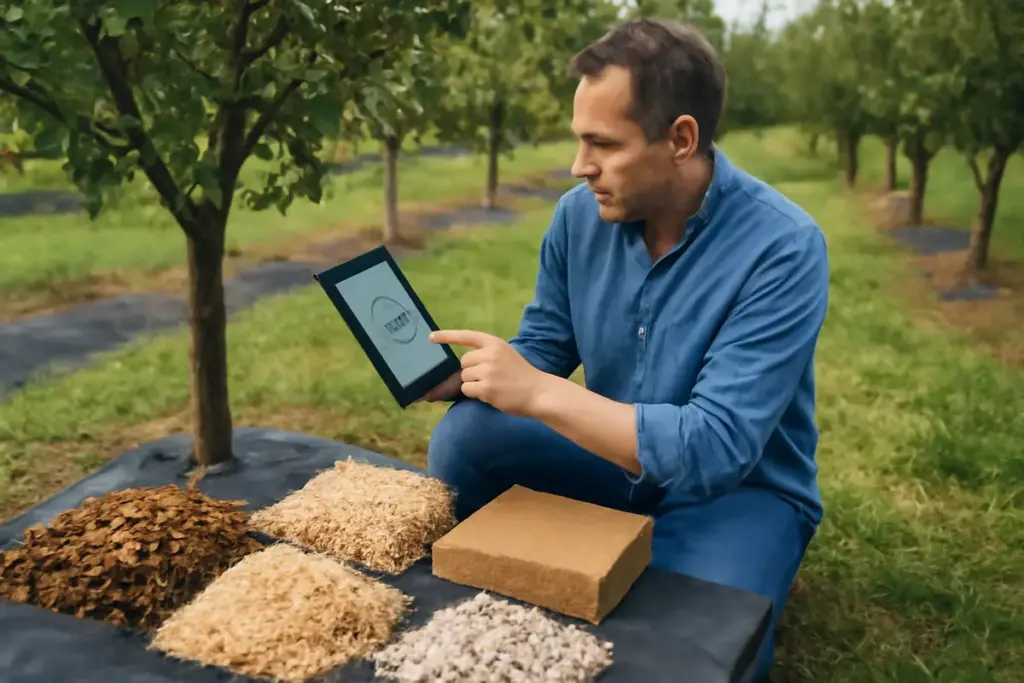 Come scegliere la migliore pacciamatura per il frutteto? Materiali innovativi che ti fanno risparmiare tempo