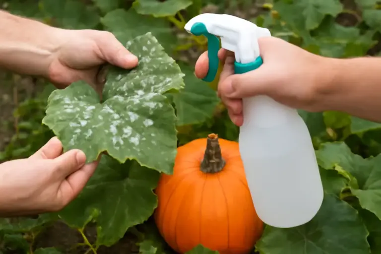 Perché le zucche mostrano macchie bianche sulle foglie? Cosa indica questo sintomo e come intervenire subito