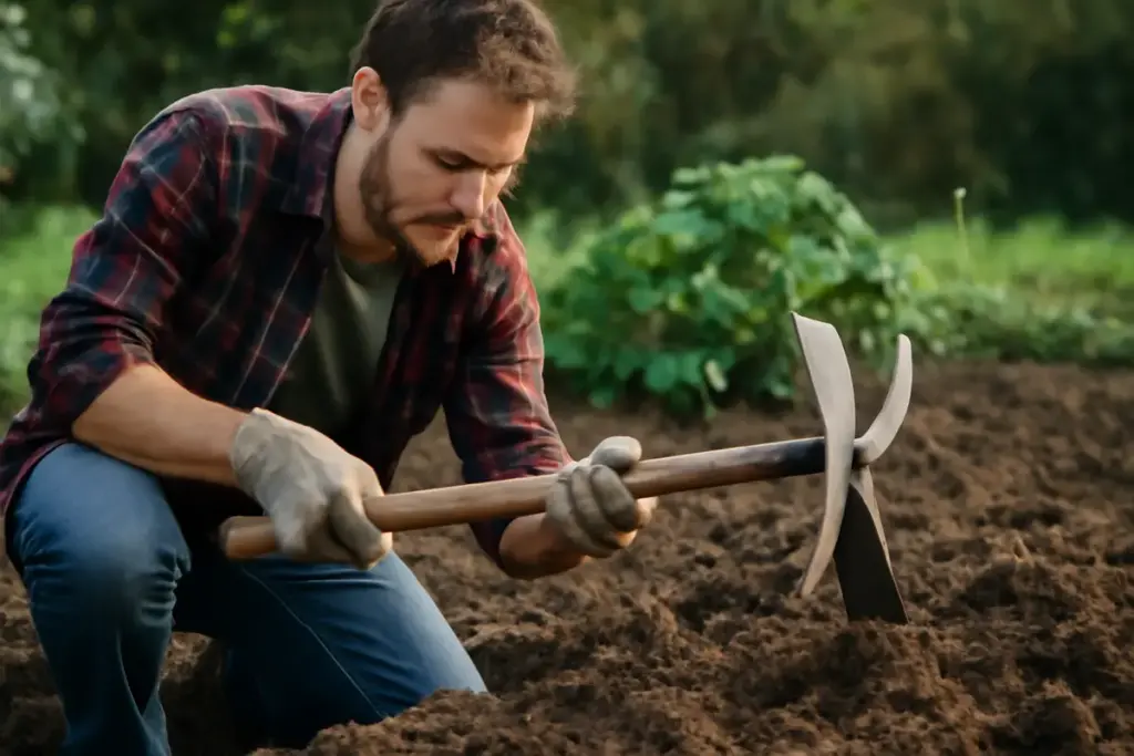 A cosa serve veramente la zappa a doppia lama? Scopri il suo utilizzo nascosto nella preparazione del terreno