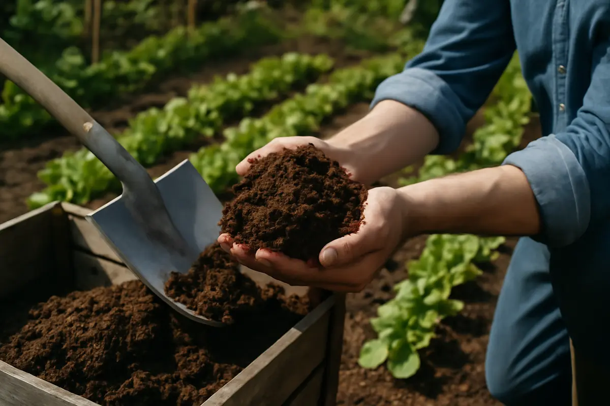 Compost maturo nell’orto: come riconoscerlo e usarlo per aumentare la produttività delle piante