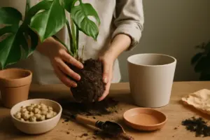 Qual è il modo giusto di rinvasare la monstera? Materiali e passaggi che favoriscono radici sane