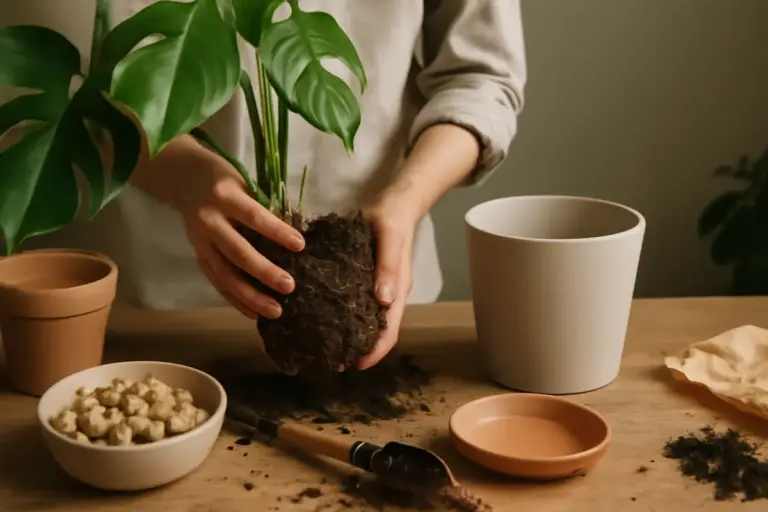 Qual è il modo giusto di rinvasare la monstera? Materiali e passaggi che favoriscono radici sane