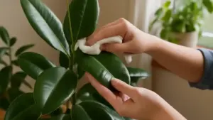 Foglie impolverate sulle piante d’appartamento: come pulirle senza usare prodotti lucidanti inutili