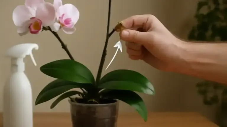 Orchidea Phalaenopsis sfiorita: come leggere uno stelo verde o secco prima di decidere se tagliarlo
